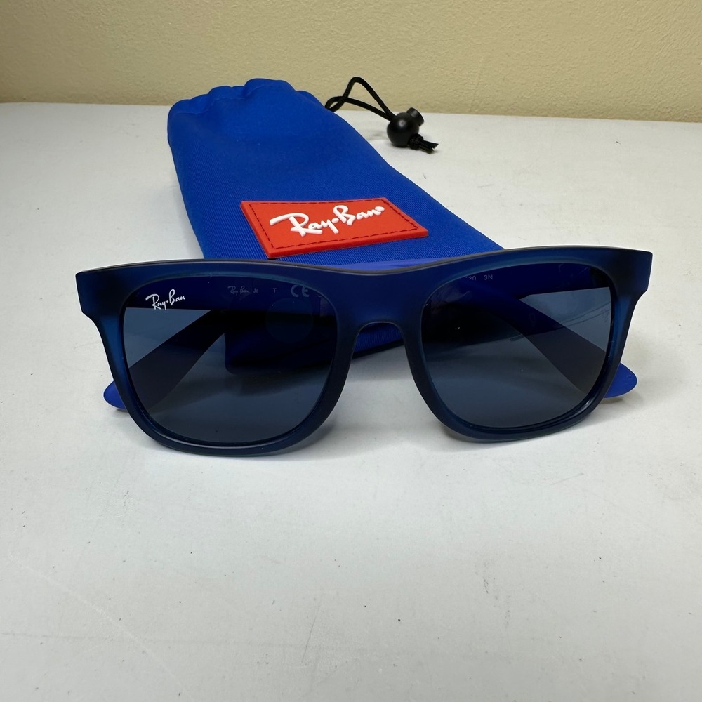 Ray-Ban Junior RJ9069S 7060/80 Blue Square Sunglasses Kids 48mm